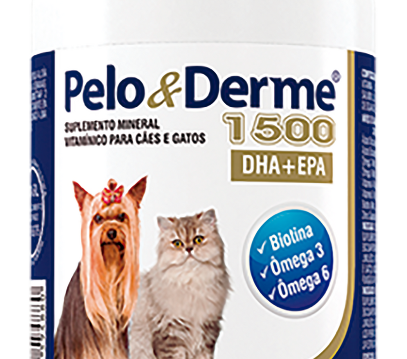 Suplemento para Perros y Gato Pelo y derme 60 capsulas