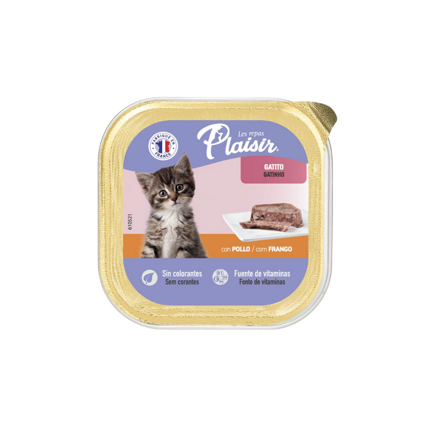 Plaisir Gatito: Alimento húmedo - Paté con pollo