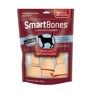 Snack para perros pequeños Smartbones Pollo Paquete 3 Und
