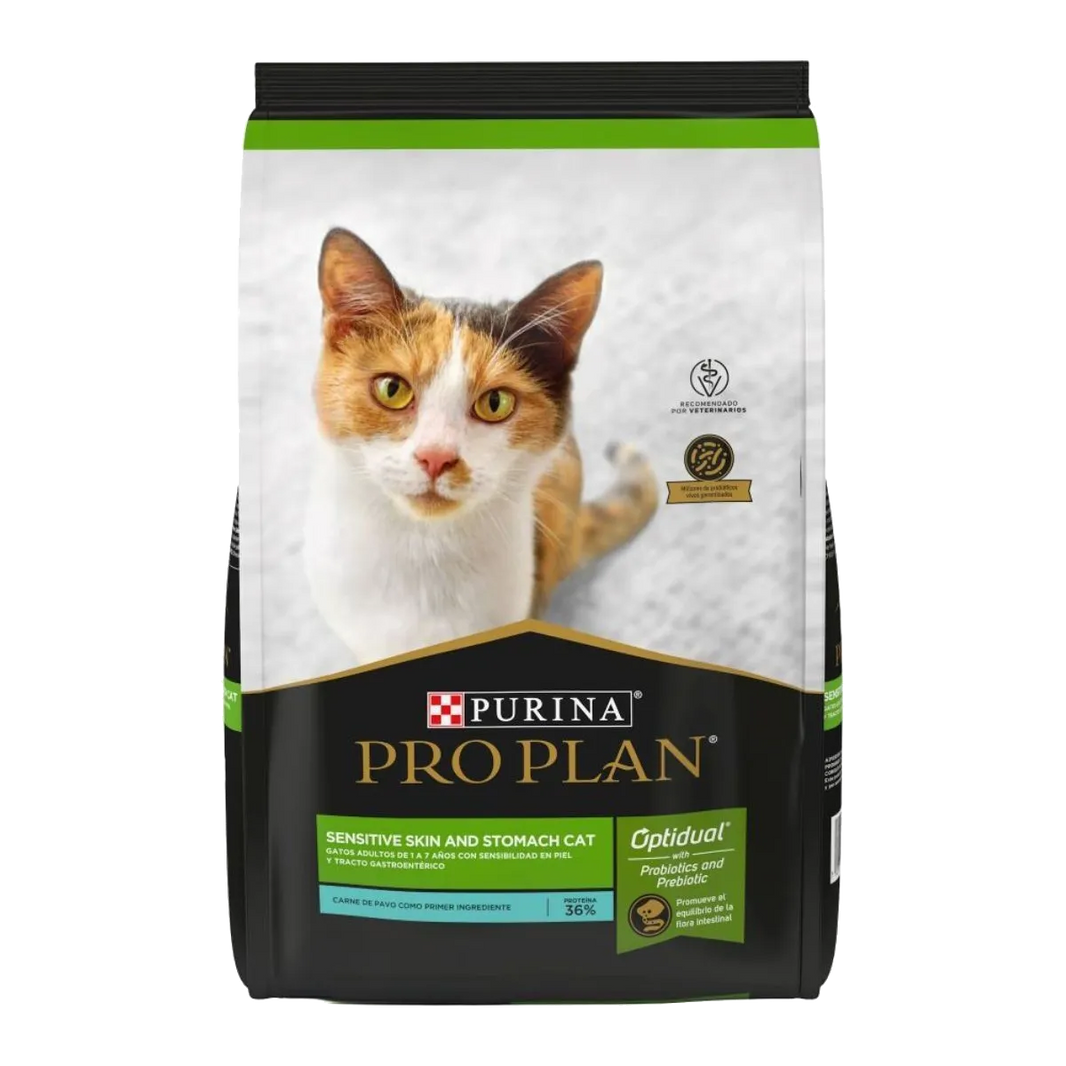 Proplan Cat Sensitive And Stomach/pavo prebiótico 3,5 KG