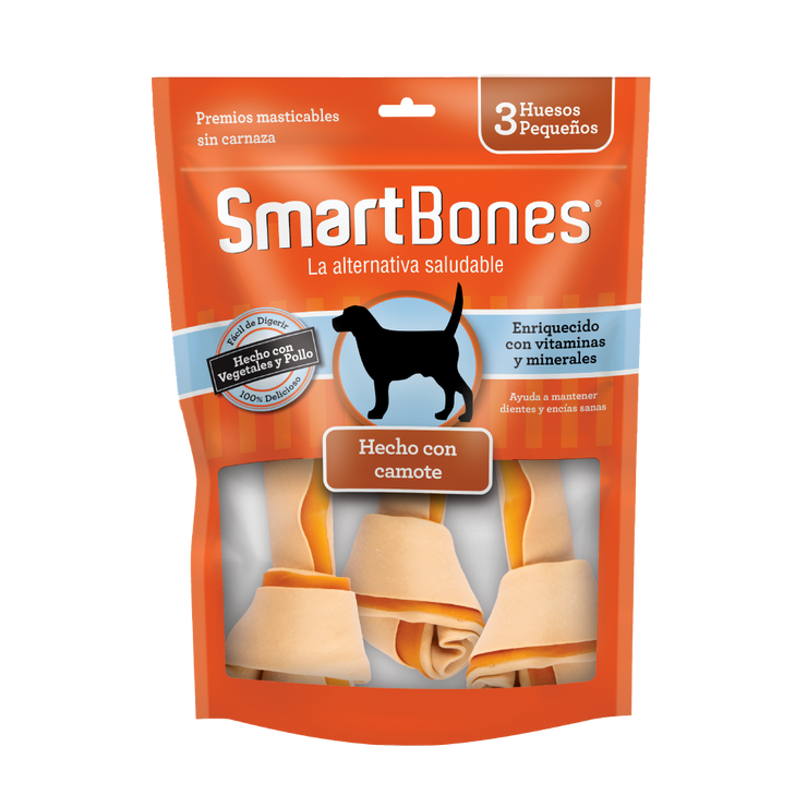 Snack para perros pequeños Smartbones Sweet Potato 3 Und