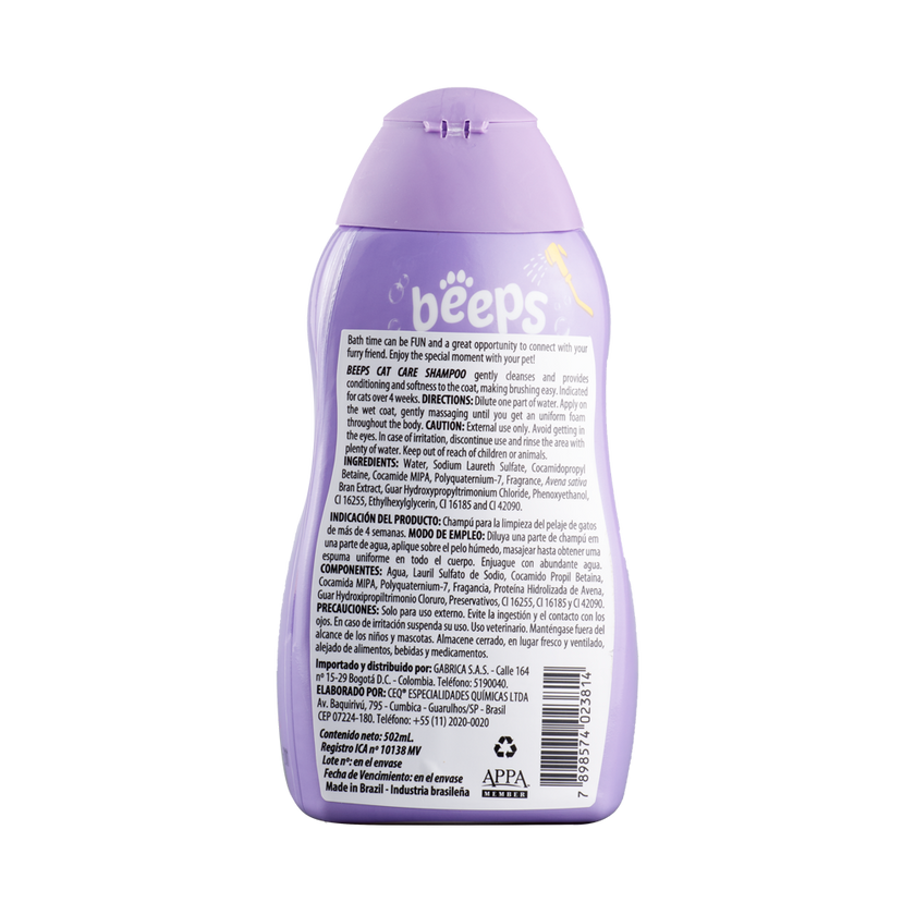 Shampoo para gato BEEPS Cat Care 502 ml