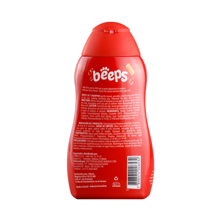 Shampoo para Perro BEEPS 2 en 1 502ml