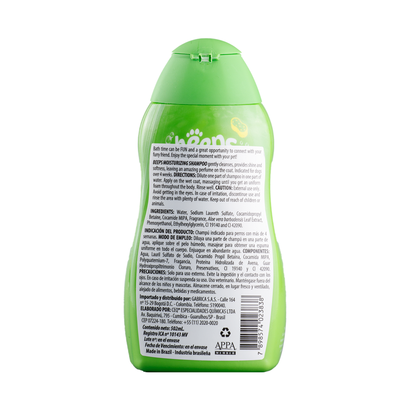 Shampoo para perro BEEPS Moisturunzing  502ml