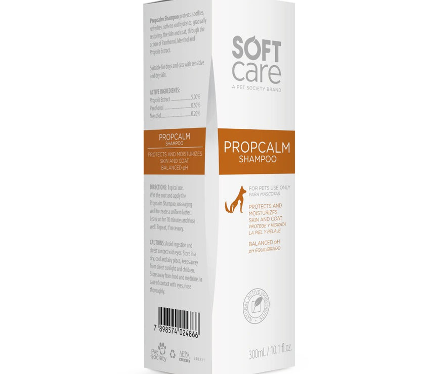 Shampoo para Perros y Gatos Soft Care Propcalm 300 Ml