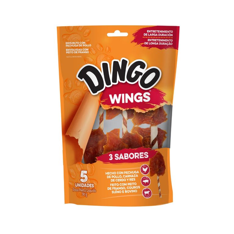 Snack Para Perro Dingo Wings 3 Sabores