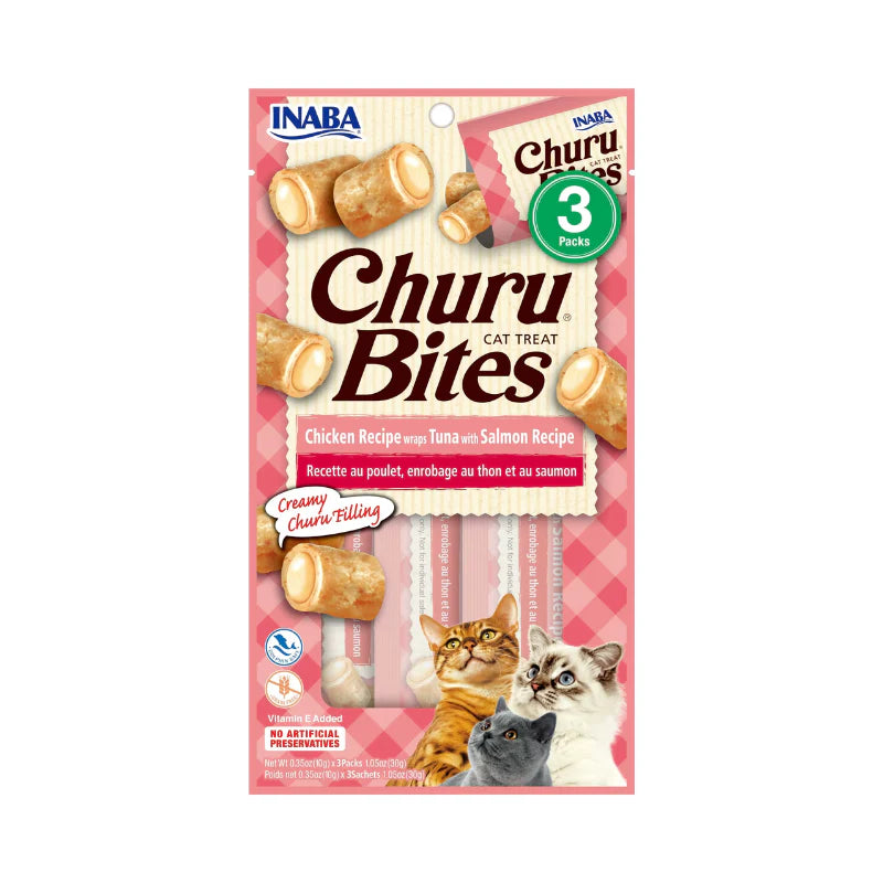 Snack para Gato Churu Bites Salmon X 3