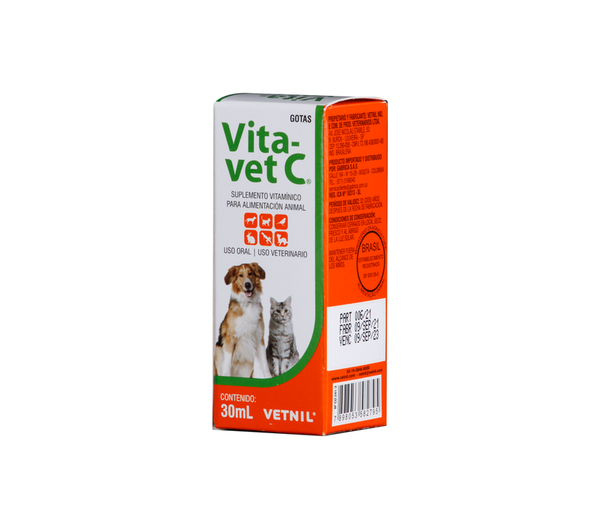 Suplemento Vita-Vet C para Perros y Gatos 30ML
