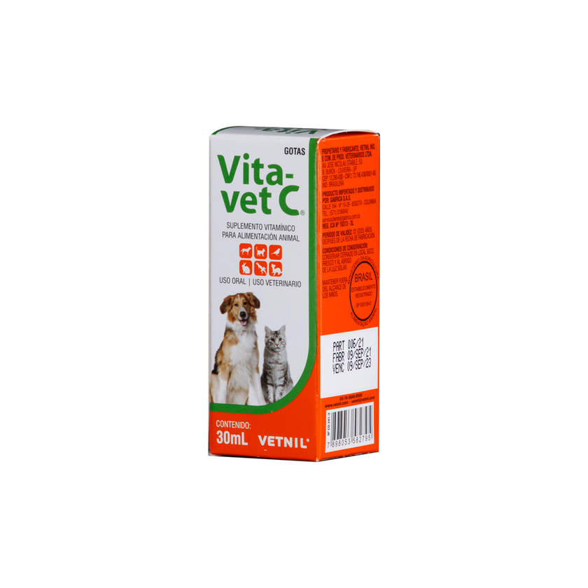 Suplemento Vita-Vet C para Perros y Gatos 30ML