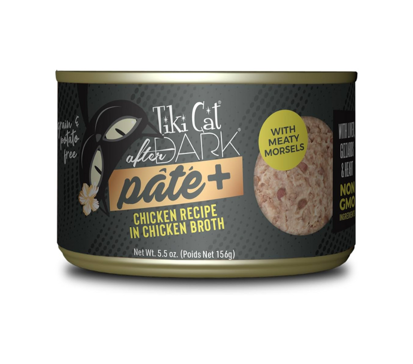 Tiki Cat After Dark Pate Plus Pollo Lata