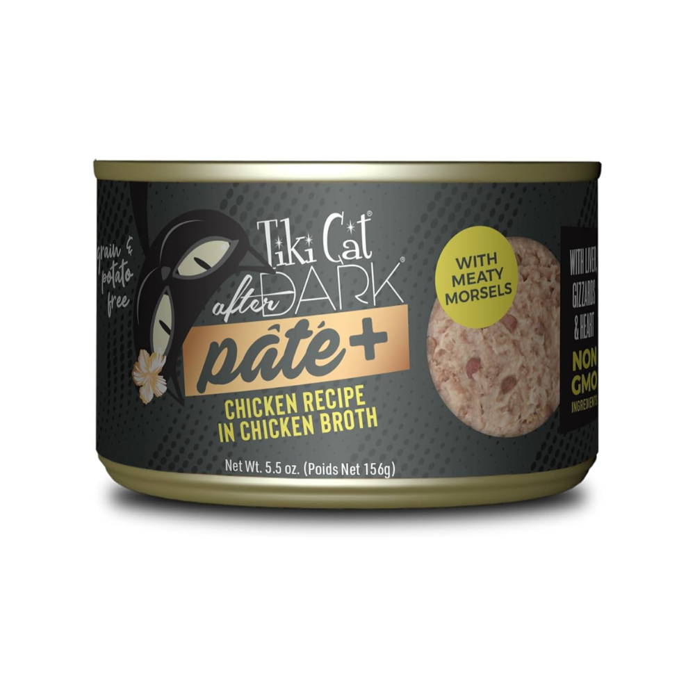 Tiki Cat After Dark Pate Plus Pollo Lata
