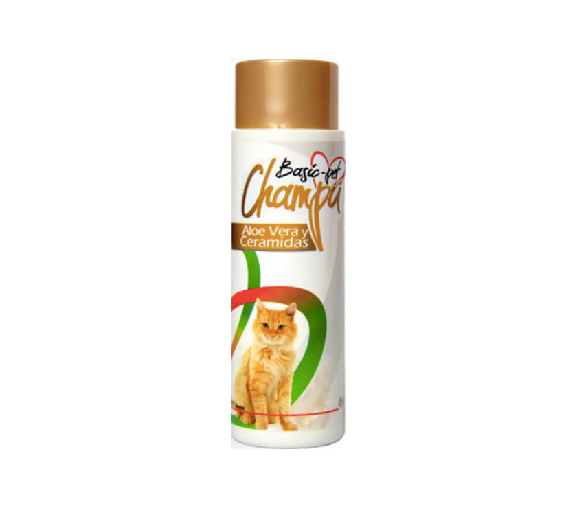 Basic pet shampoo aloe vera y ceramidas x 250 gato