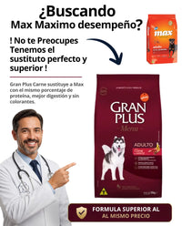 Comida para perro Max Máximo Desempeño Carne
