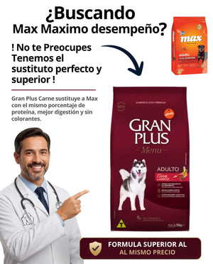 Comida para perro Max Máximo Desempeño Carne