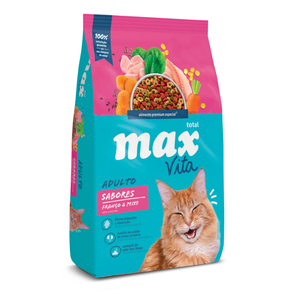 Comida Para Gato Max Vita Adulto Sabores Frango y Peixe
